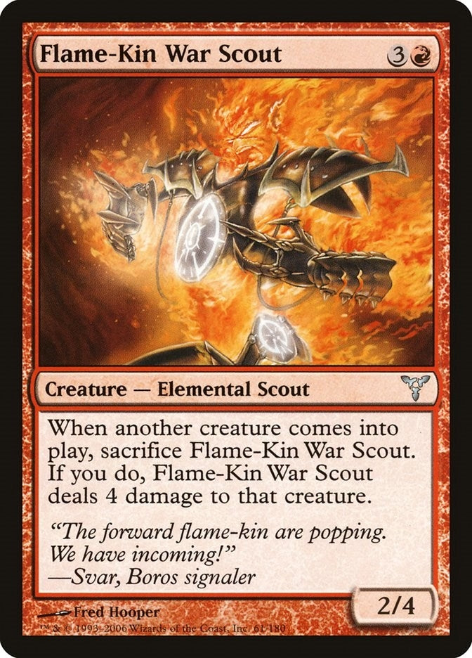 Image for Flame-Kin War Scout (61) (DIS) - Magic: The Gathering