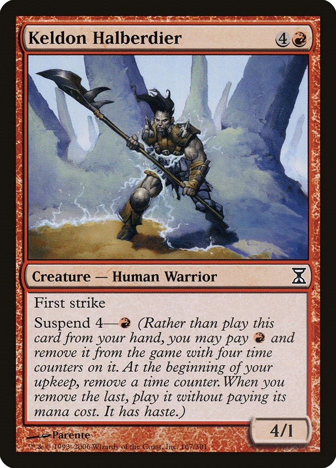 Image for Keldon Halberdier (167) (TSP) - Magic: The Gathering