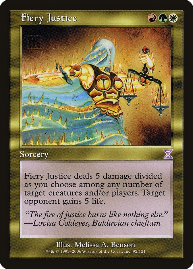 Image for Fiery Justice (92) (TSB) - Magic: The Gathering