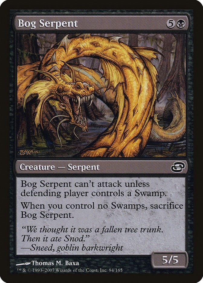 Image for Bog Serpent (84) (PLC) - Magic: The Gathering