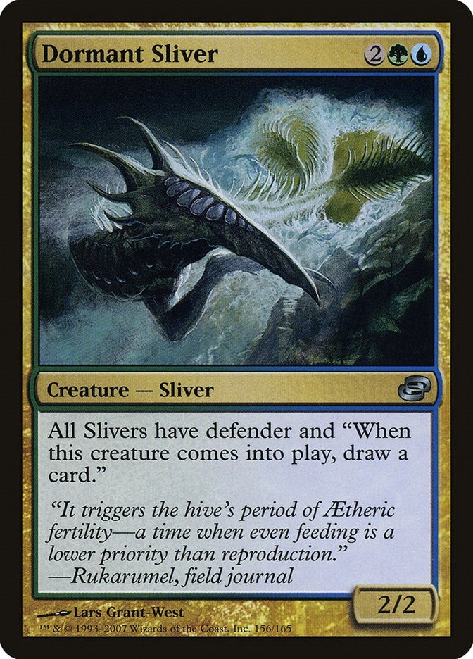 Image for Dormant Sliver (156) (PLC) - Magic: The Gathering