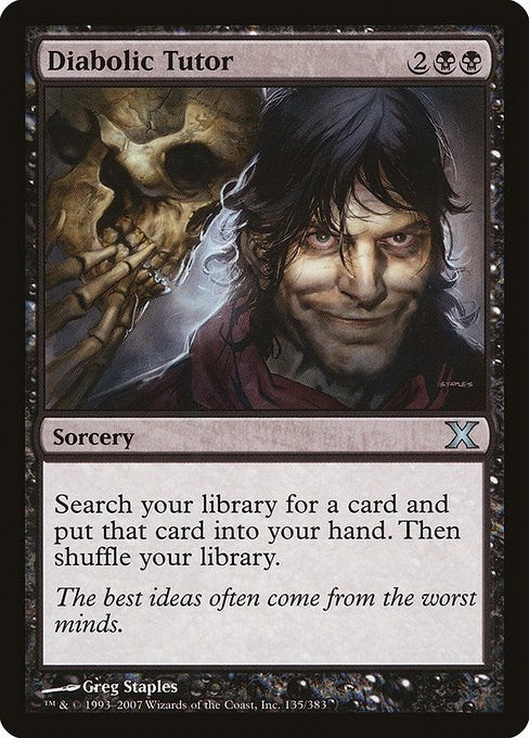 Image for Diabolic Tutor (135) (10E) - Magic: The Gathering
