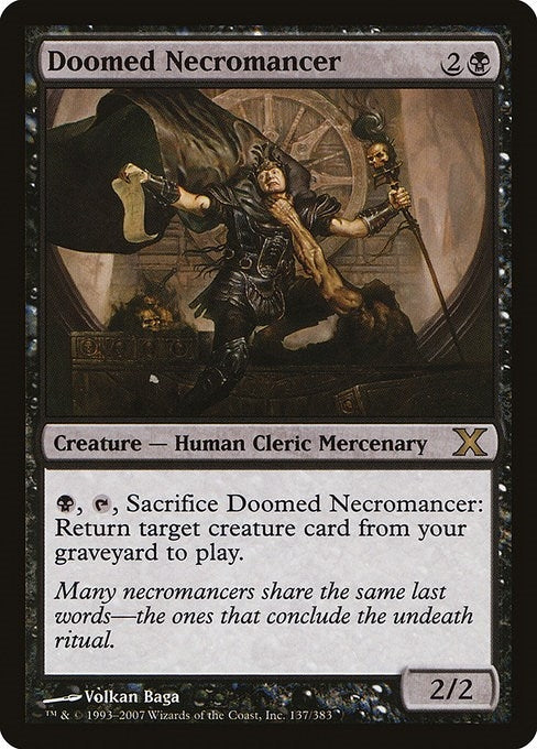 Image for Doomed Necromancer (137) (10E) - Magic: The Gathering