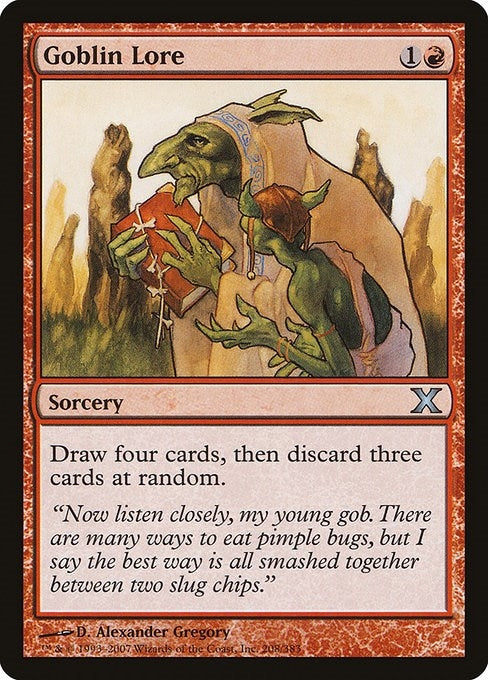 Image for Goblin Lore (208) (10E) - Magic: The Gathering