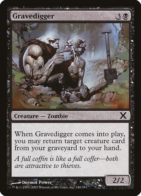 Image for Gravedigger (146) (10E) - Magic: The Gathering