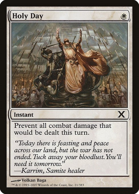 Image for Holy Day (21) (10E) - Magic: The Gathering