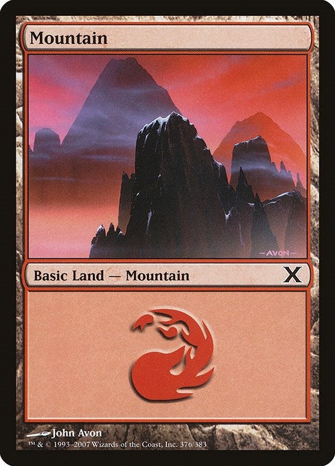 Image for Mountain (376) (376) (10E) - Magic: The Gathering