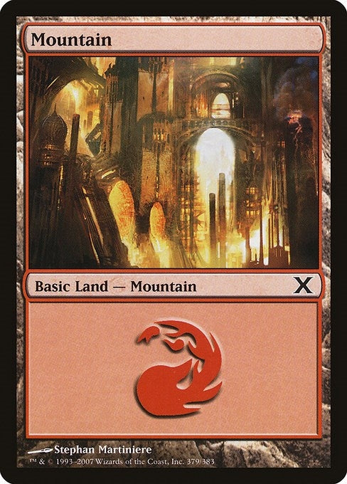 Image for Mountain (379) (379) (10E) - Magic: The Gathering