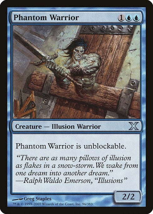 Image for Phantom Warrior (96) (10E) - Magic: The Gathering