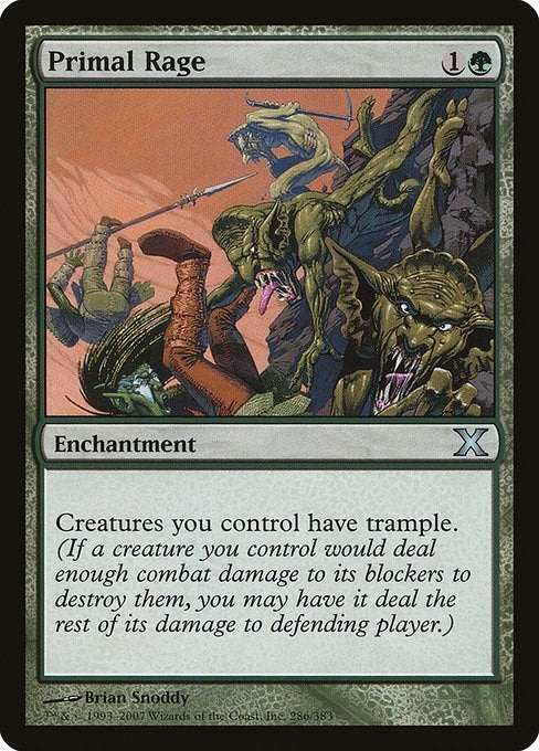 Image for Primal Rage (286) (10E) - Magic: The Gathering
