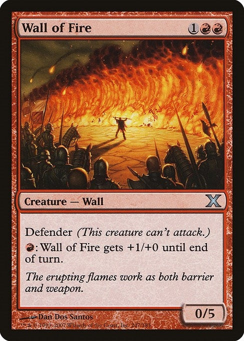 Image for Wall of Fire (247) (10E) - Magic: The Gathering