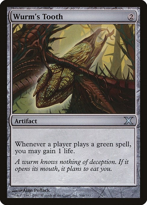 Image for Wurm's Tooth (346) (10E) - Magic: The Gathering