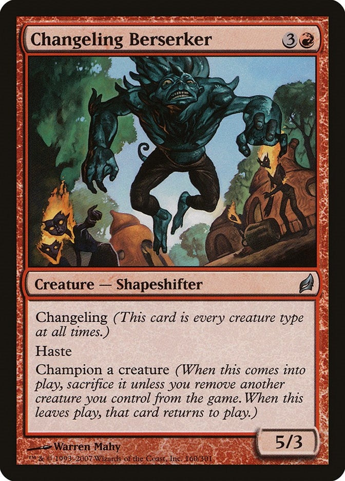 Image for Changeling Berserker (160) (LRW) - Magic: The Gathering