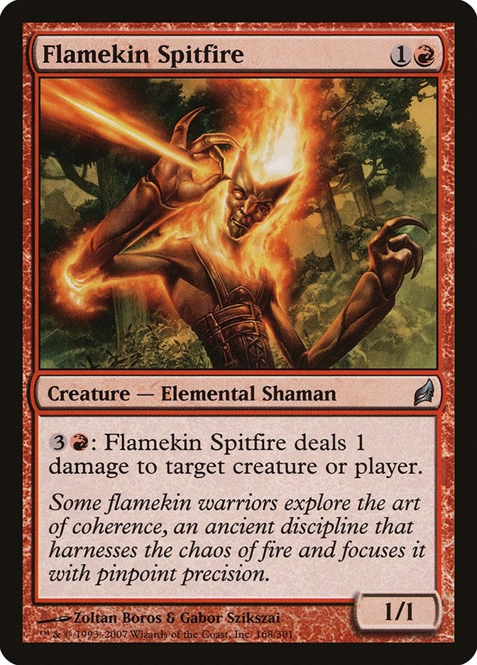 Image for Flamekin Spitfire (168) (LRW) - Magic: The Gathering
