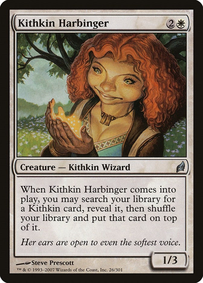 Image for Kithkin Harbinger (26) (LRW) - Magic: The Gathering