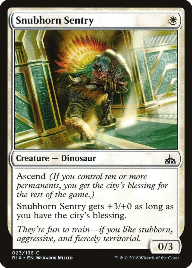 Snubhorn Sentry (23) (RIX) Japanese