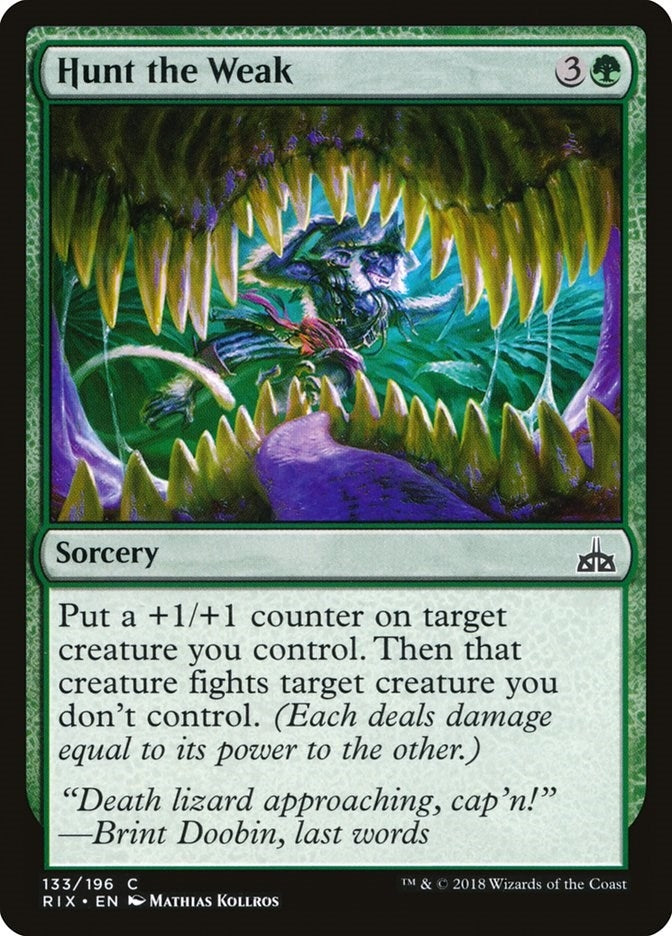 Hunt the Weak (133) (RIX)