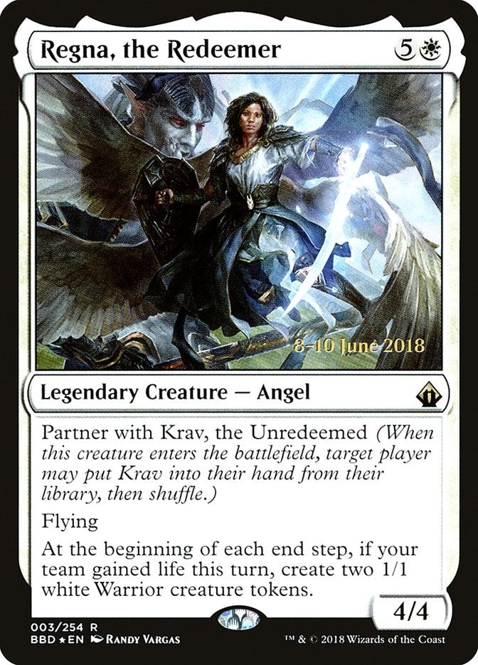 Image for Regna, the Redeemer (3) (LARP) - Magic: The Gathering