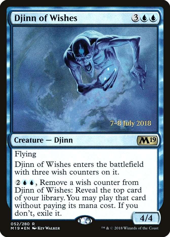 Image for Djinn of Wishes (52) (PRE) - Magic: The Gathering
