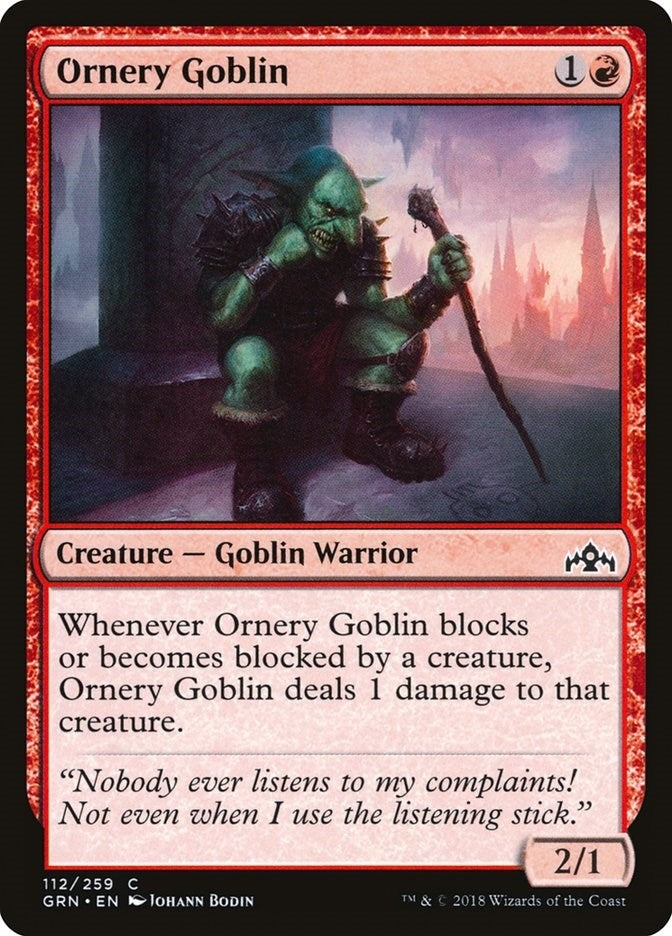 Ornery Goblin (112) (GRN) Japanese