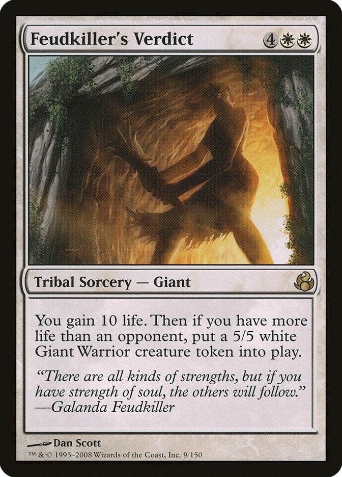 Image for Feudkiller's Verdict (9) (MOR) - Magic: The Gathering
