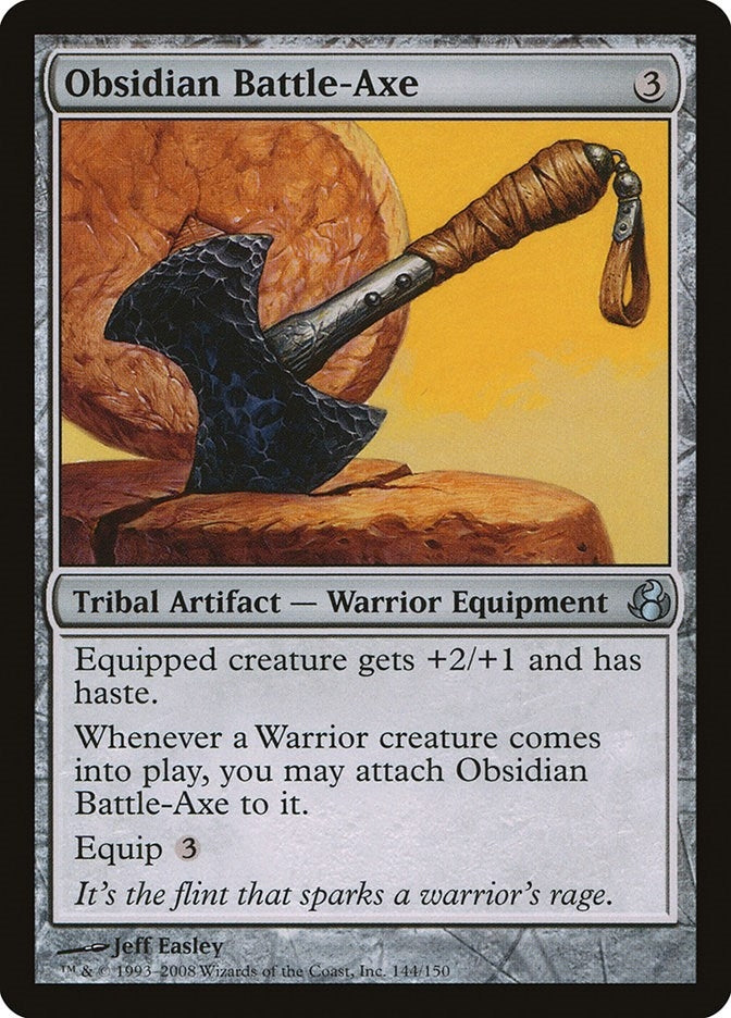 Image for Obsidian Battle-Axe (144) (MOR) - Magic: The Gathering