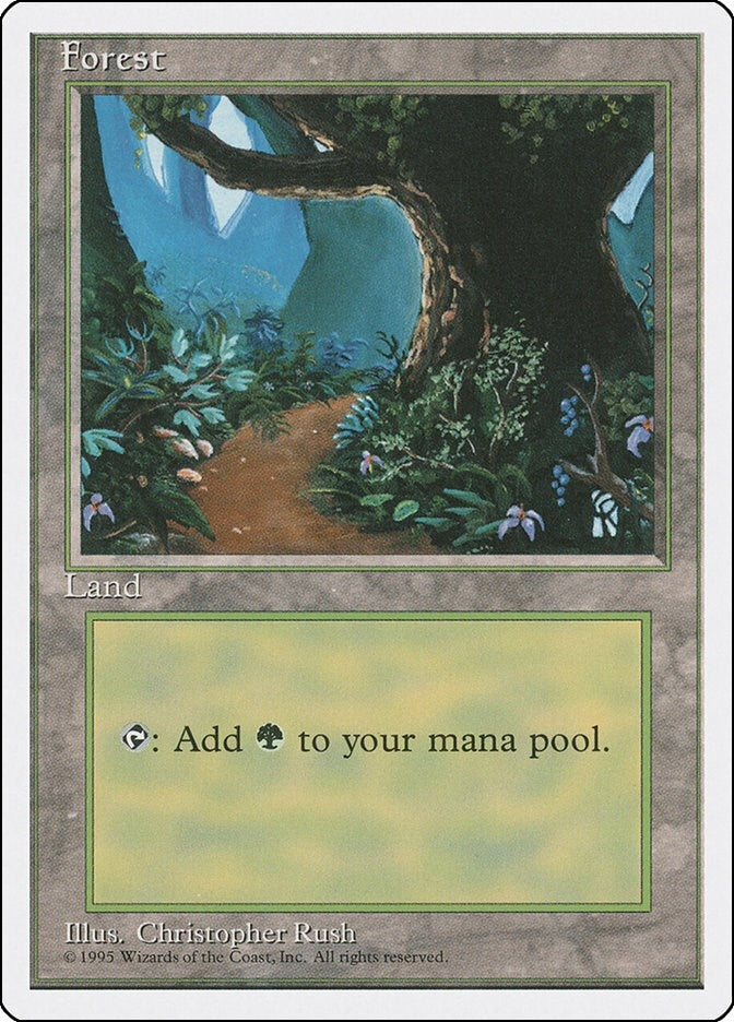 Image for Forest (B) (175) (4ED) - Magic: The Gathering