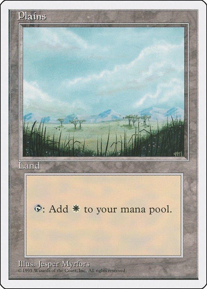Image for Plains (B) (187) (4ED) - Magic: The Gathering
