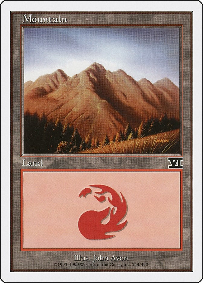 Image for Mountain (344) (344) (6ED) - Magic: The Gathering