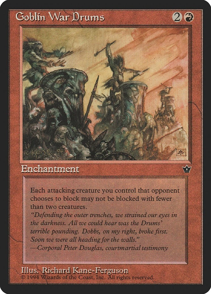 Image for Goblin War Drums (Kane-Ferguson) (FEM) - Magic: The Gathering