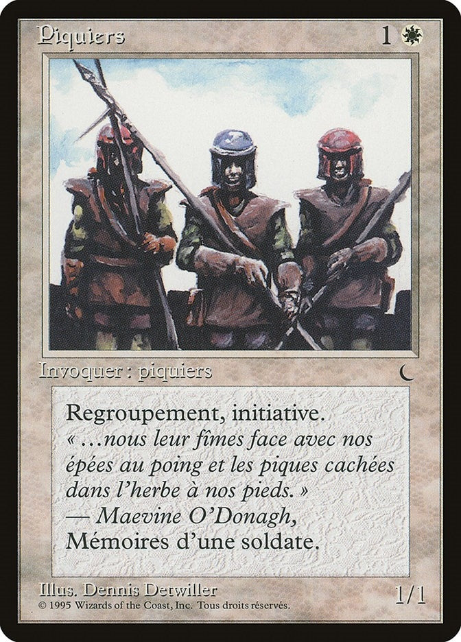 Pikemen (French) - "Piquiers" (REN) French