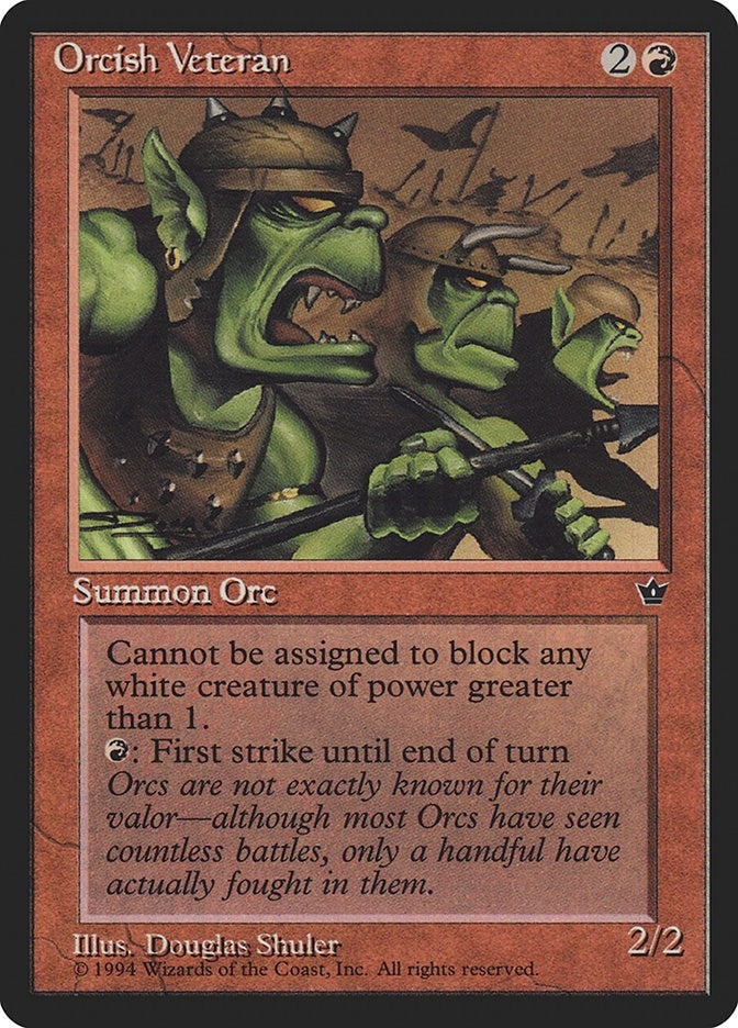 Image for Orcish Veteran (Shuler) (FEM) - Magic: The Gathering