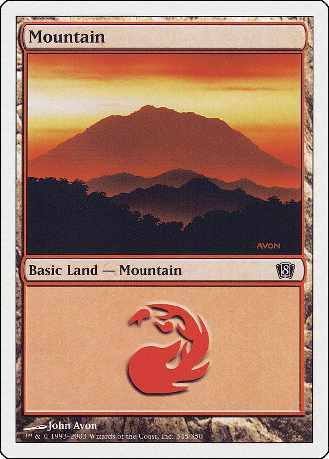 Image for Mountain (345) (345) (8ED) - Magic: The Gathering