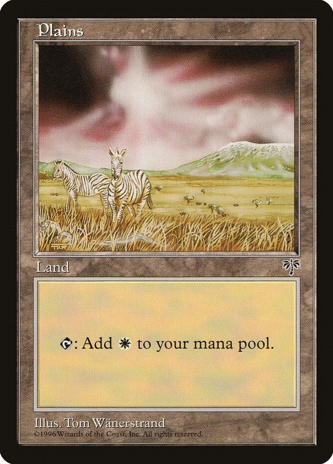 Image for Plains (Zebra) (MIR) - Magic: The Gathering