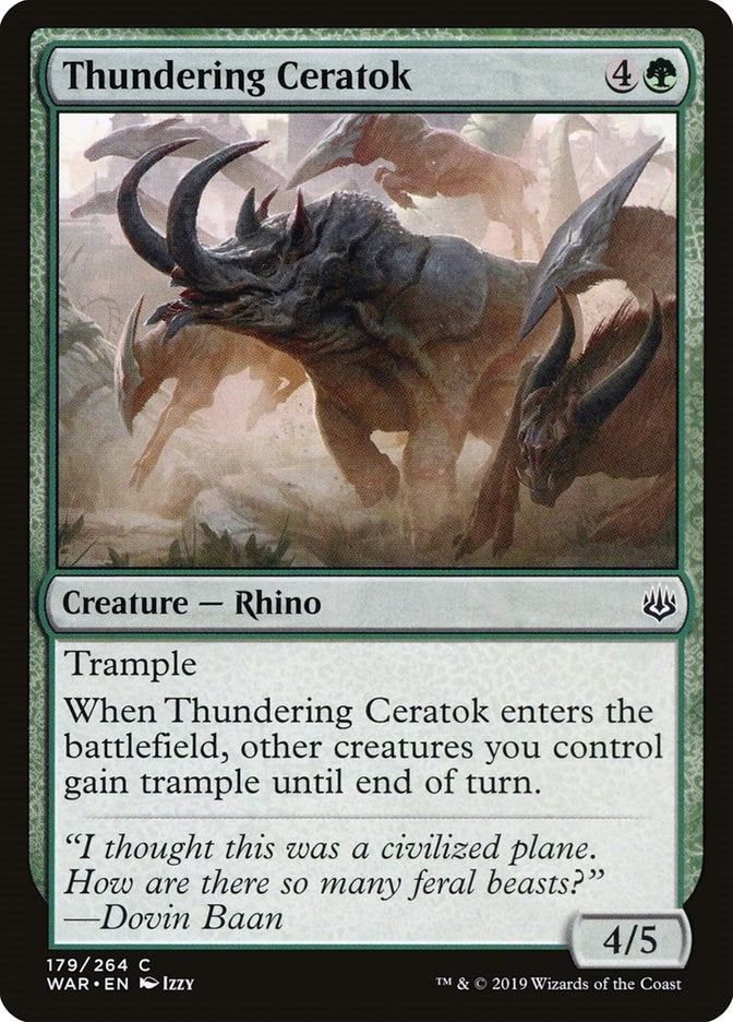 Thundering Ceratok (179) (WAR) Japanese