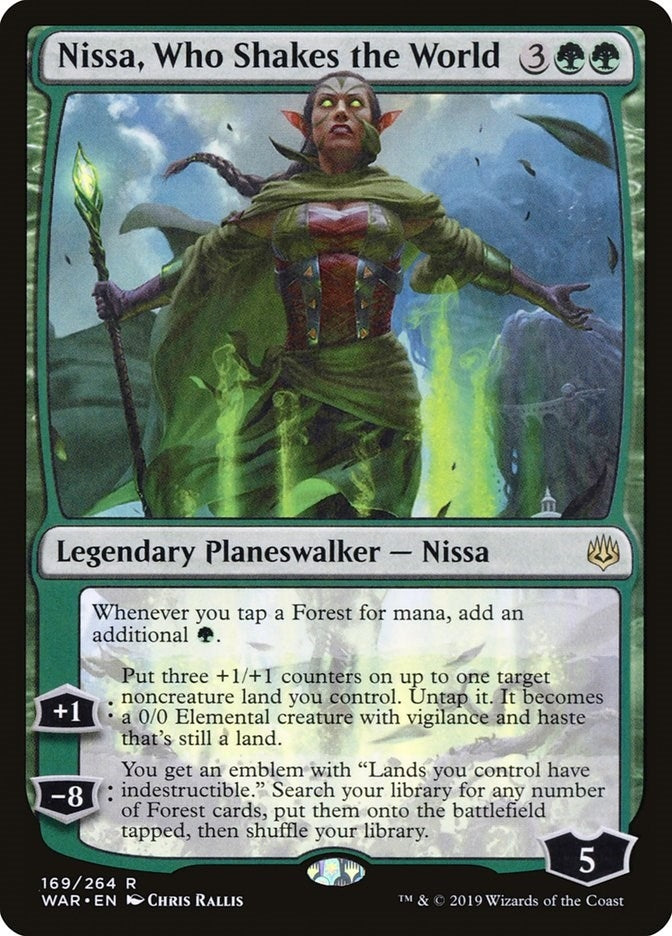 Nissa, Who Shakes the World (169) (WAR) Japanese