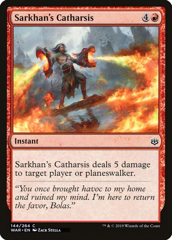 Sarkhan's Catharsis (144) (WAR) Japanese
