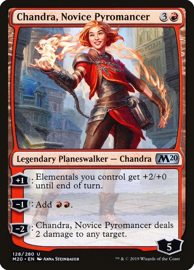 Chandra, Novice Pyromancer (128) (M20)