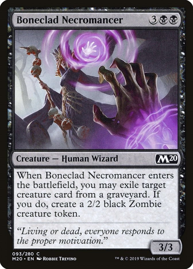 Boneclad Necromancer (93) (M20)