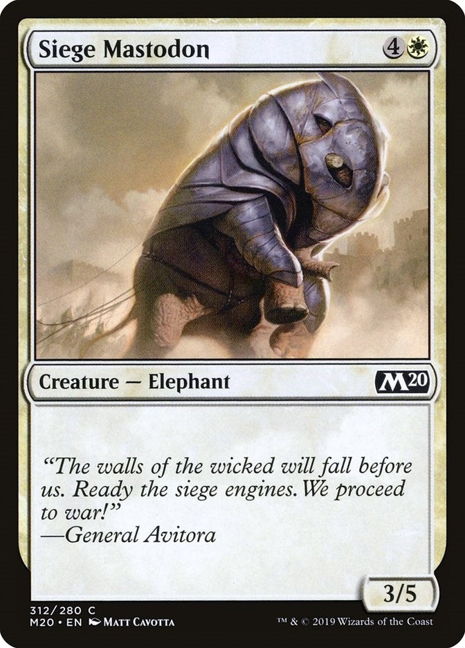 Siege Mastodon (312) (M20)
