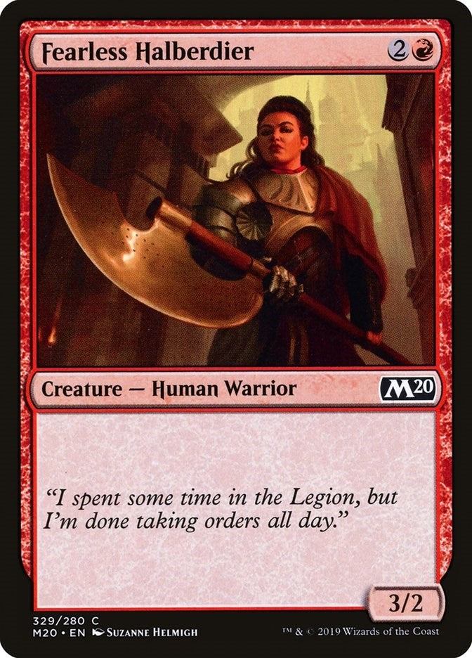 Fearless Halberdier (329) (M20)