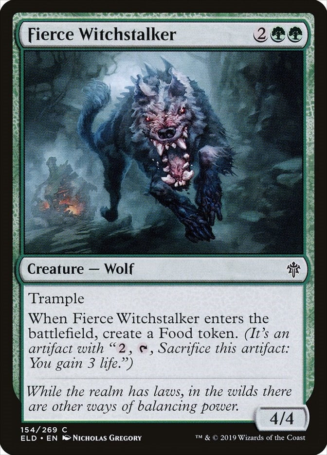 Fierce Witchstalker (154) (ELD) Japanese