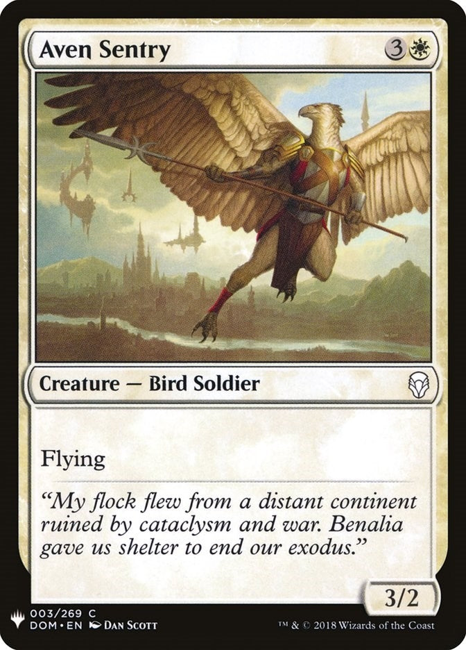 Aven Sentry (3) (LIST)