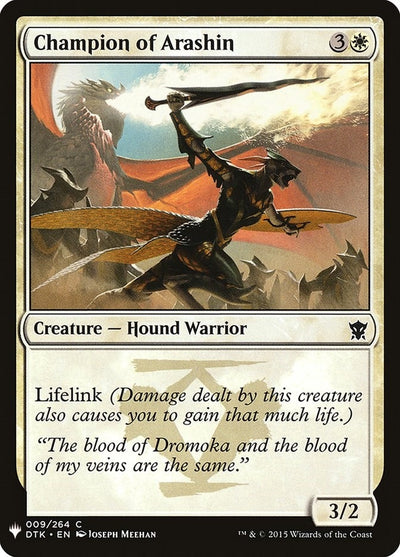 Champion of Arashin (9) (LIST)