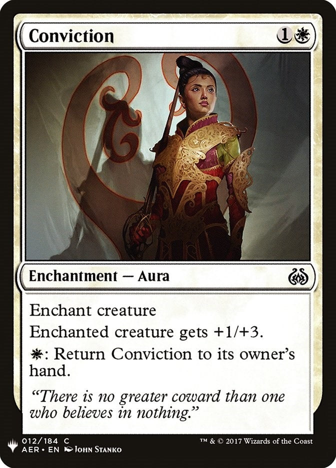 Conviction (12) (LIST)