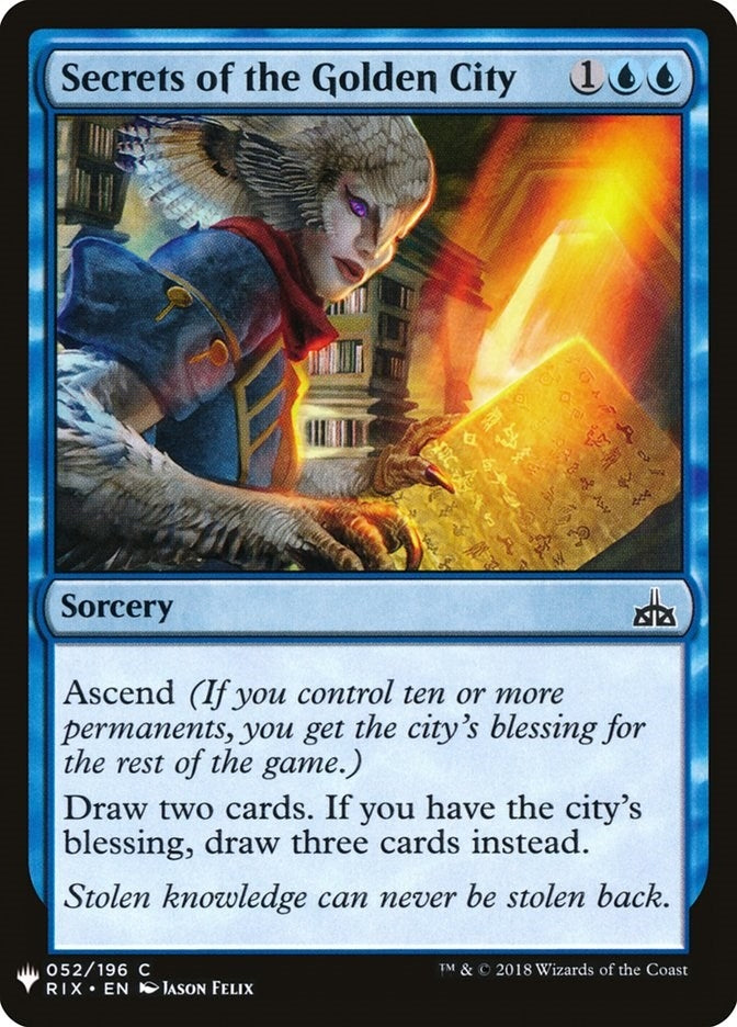 Secrets of the Golden City (52) (LIST)