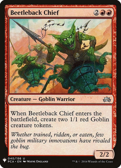 Beetleback Chief (40) (LIST)