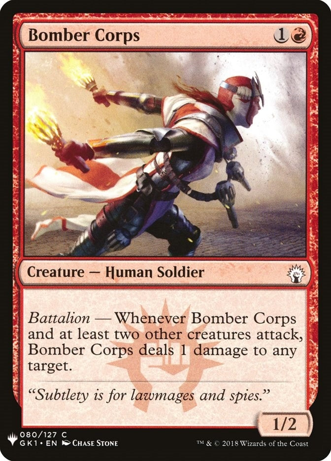 Bomber Corps (80) (LIST)