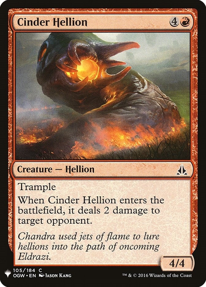 Cinder Hellion (105) (LIST)