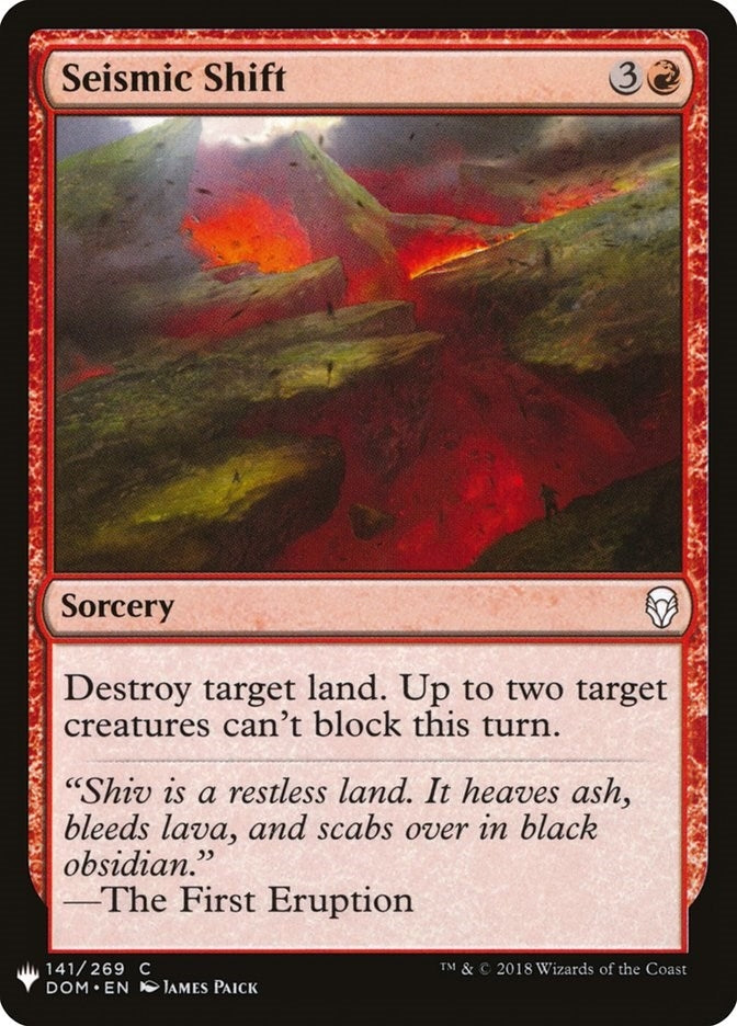 Seismic Shift (141) (LIST)
